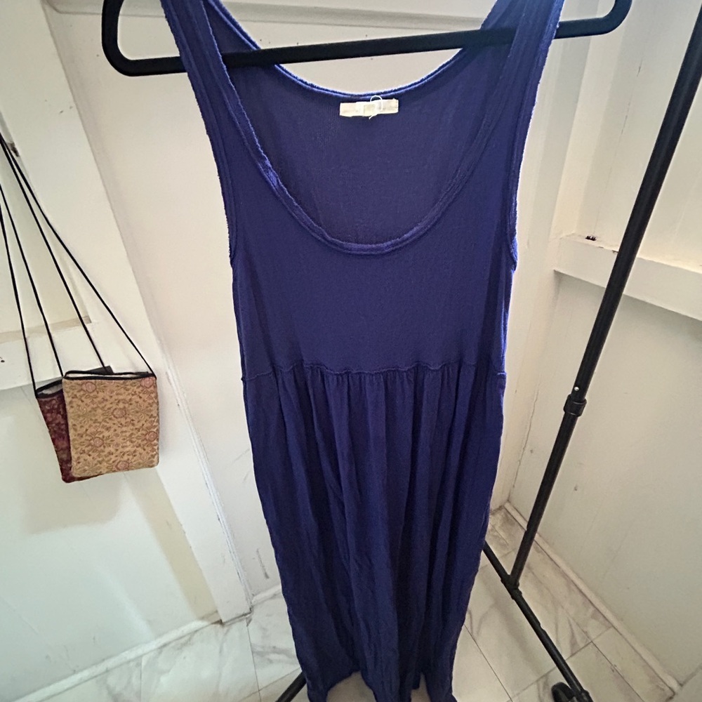 Pure + Good Sleeveless Blue Maxi Dress